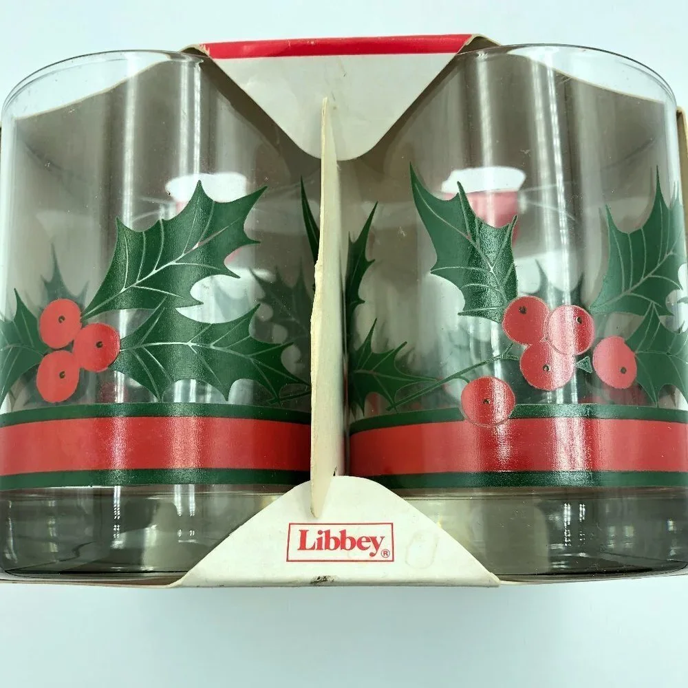 Libbey Christmas Glasses